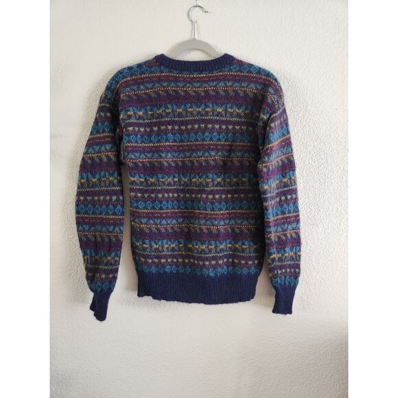 J.P Tilford 100% Alpaca Unisex Multicolor Sweater-Medium - Picture 2 of 6